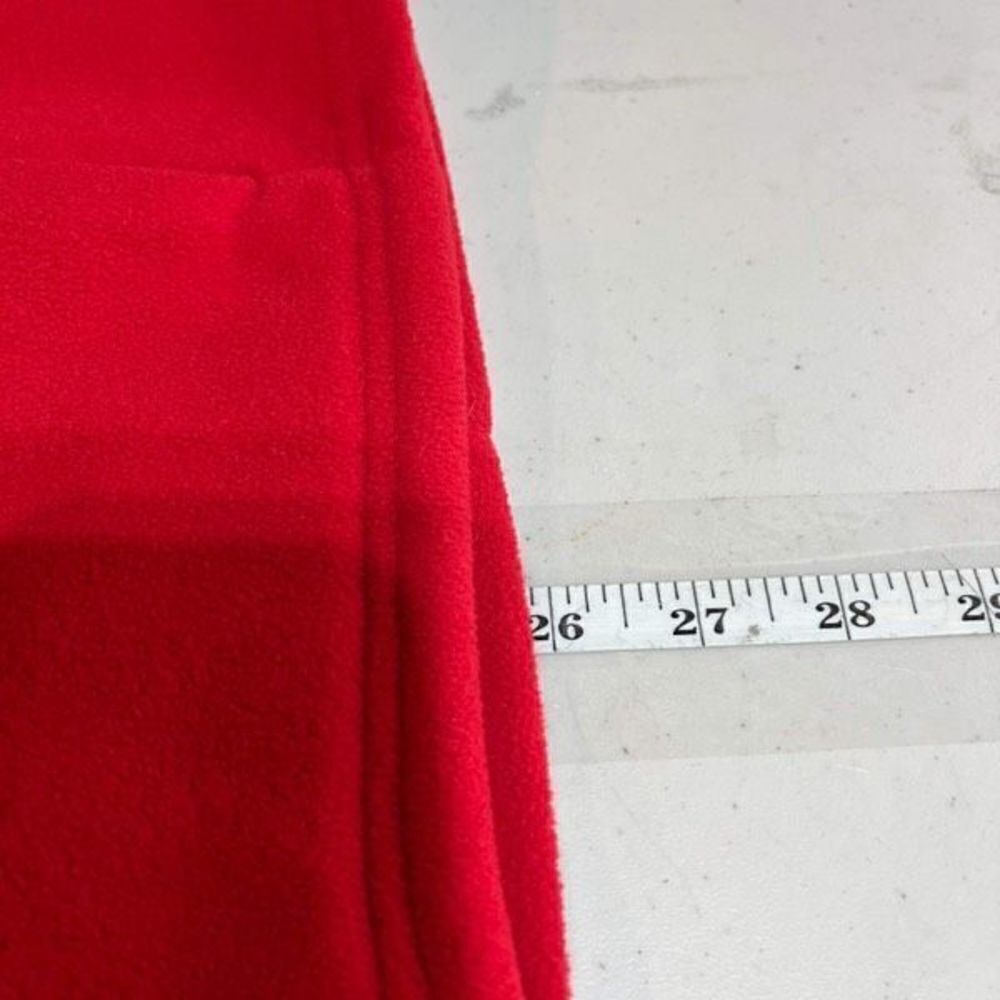 Holiday Editions Women's Fleece Sleeveless Zip-Up Mock Neck Santa Vest Red Large - Picture 4 of 7